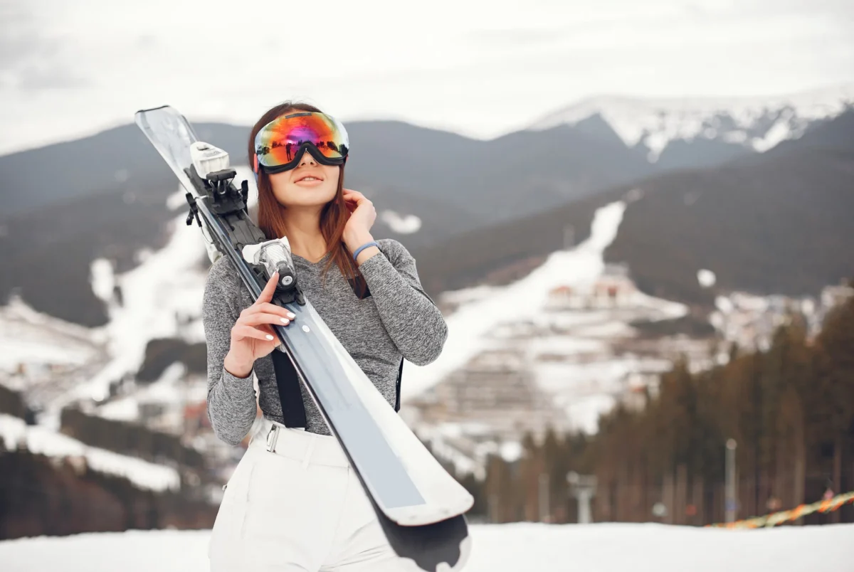Ski gear and girl