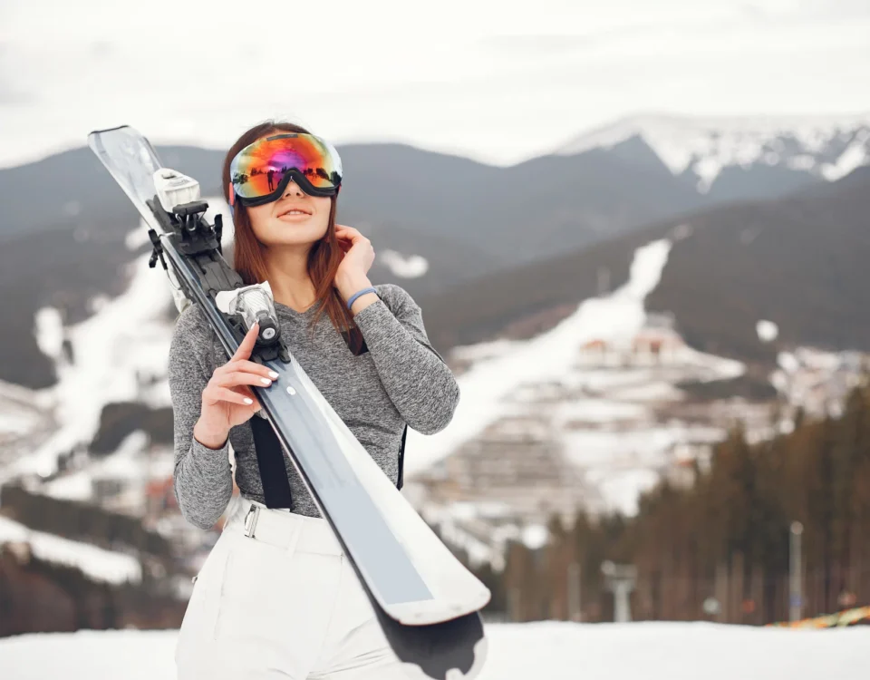 Ski gear and girl